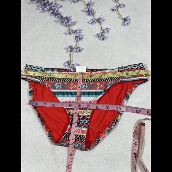 NEW Becca Tapestry Tab Side Hipster‎ Bikini Bottom in Mango [SZ Small ] - Picture 7 of 11